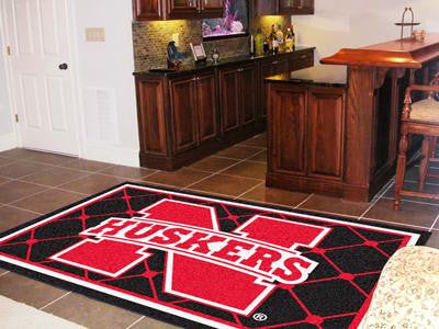 University of Nebraska  5 x 8 Rug