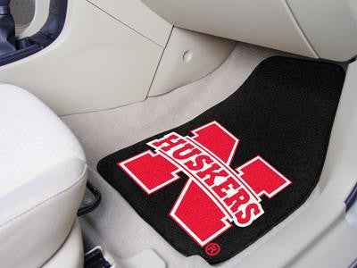 University of Nebraska 2 Piece Front Car Mats