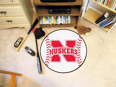 University of Nebraska Baseball Rug