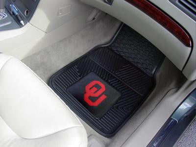 University of Oklahoma Heavy Duty 2-Piece Vinyl Car Mats