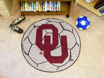 University of Oklahoma Soccer Ball Rug