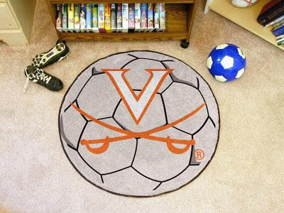 University of Virginia Soccer Ball Rug