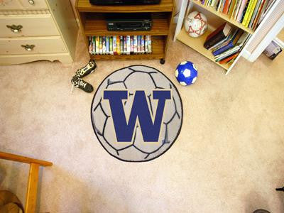 University of Washington Soccer Ball Rug