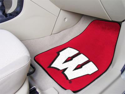 University of Wisconsin 2 Piece Front Car Mats