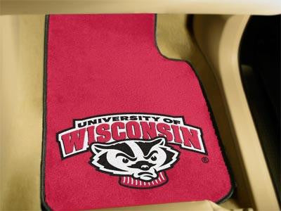 University of Wisconsin 2 Piece Front Car Mats