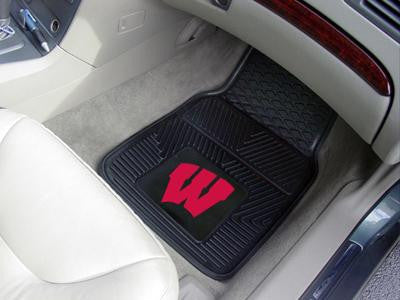 University of Wisconsin Heavy Duty 2-Piece Vinyl Car Mats