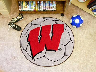 University of Wisconsin Soccer Ball Rug