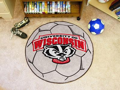 University of Wisconsin Soccer Ball Rug