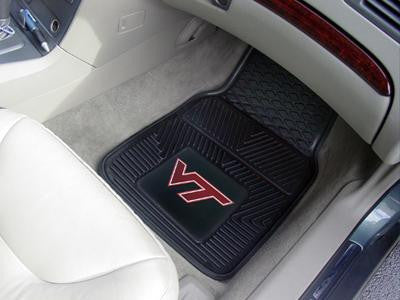 Virginia Tech Heavy Duty 2-Piece Vinyl Car Mats