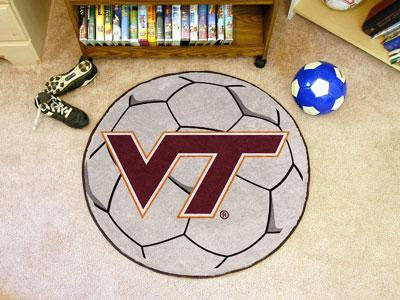 Virginia Tech Soccer Ball Rug