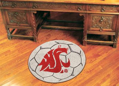 Washington State University Soccer Ball Rug