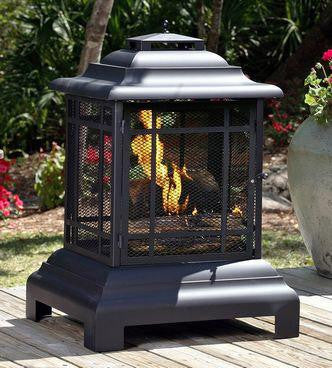 Fire Sense Rectangle Pagoda Patio Fireplace