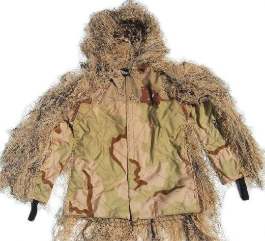 Synthetic Ultra-Light Sniper Ghillie Desert BDU Jacket XL