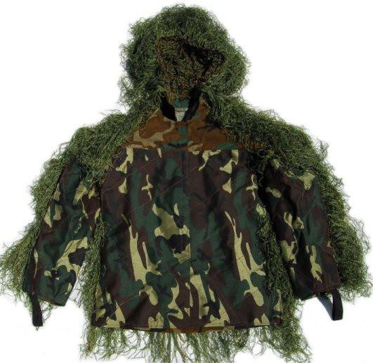 Synthetic Ultra-Light Sniper Ghillie Leafy Green BDU Jacket Medium