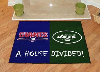 NFL - NY Giants - NY Jets All-Star House Divided Rug