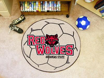 Arkansas State University Soccer Ball Rug