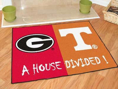 Georgia - Tennessee All-Star House Divided Rug