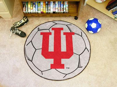 Indiana University Soccer Ball Rug