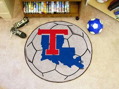 Louisiana Tech University Soccer Ball Rug