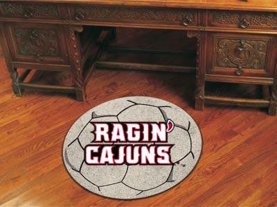 Louisiana-Lafayette Soccer Ball Rug