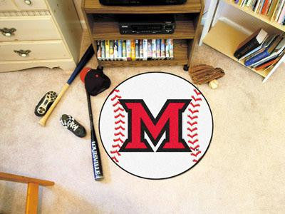 Miami of Ohio Baseball Rug