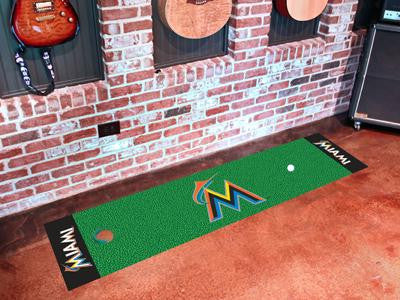 MLB - Miami Marlins Golf Putting Green Mat