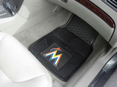 MLB - Miami Marlins Heavy Duty 2-Piece Vinyl Car Mats