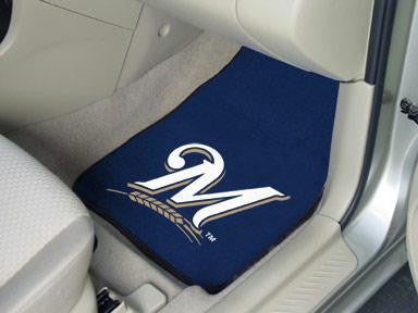 MLB - Milwaukee Brewers 2 Piece Front Car Mats