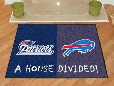 NFL - New England Patriots - Buffalo Bills All-Star House Divided Rug