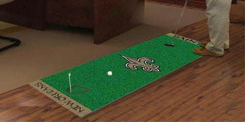 NFL - New Orleans Saints Golf Putting Green Mat