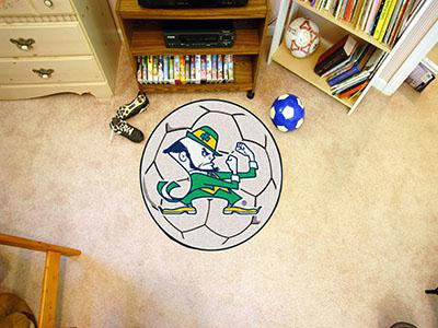 Notre Dame Soccer Ball Rug