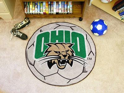 Ohio University Soccer Ball Rug