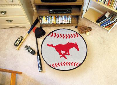 Southern Methodist University Baseball Rug