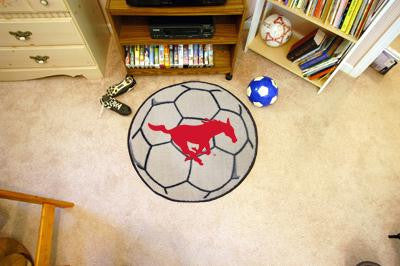 Southern Methodist University Soccer Ball Rug