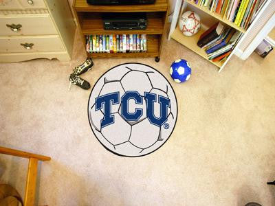 Texas Christian University  Soccer Ball Rug