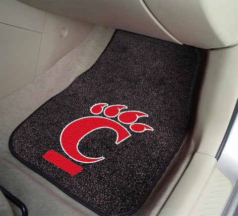 University of Cincinnati 2 Piece Front Car Mats