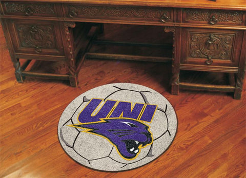 University of Northern Iowa Soccer Ball Rug