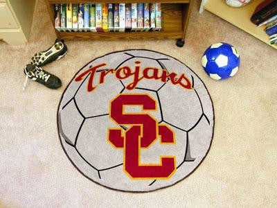 University of Southern California Soccer Ball Rug