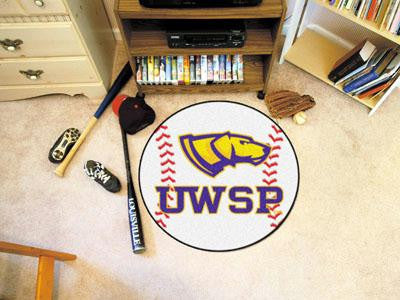 University Of Wisconsin-Stevens Point Baseball Rug