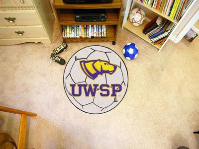 University Of Wisconsin-Stevens Point Soccer Ball Rug