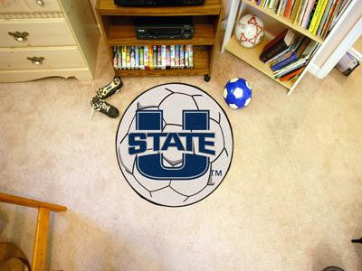 Utah State University Soccer Ball Rug