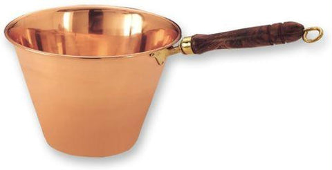 16.75 x 10 Solid Copper Polenta Pan Wood Handle 5 Qt