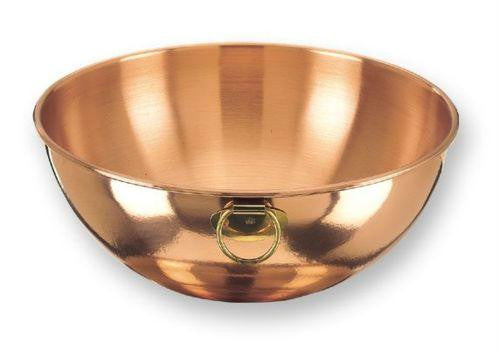 12 Solid Copper Beating Bowl 5 Qt.