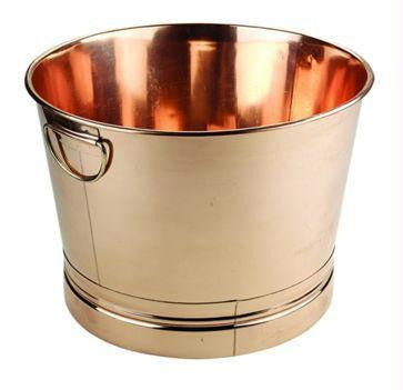 17.75 x 11  Round Decor Copper Party Tub 7.75 Gal