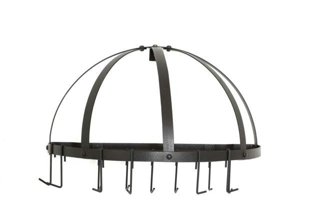 22 x 11.5 Graphite Pot Rack w-Grid & 12 Hooks