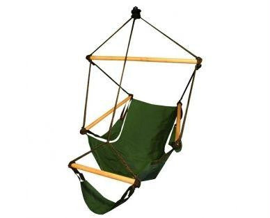 Hammaka Cradle Chair Green Wood Dowels