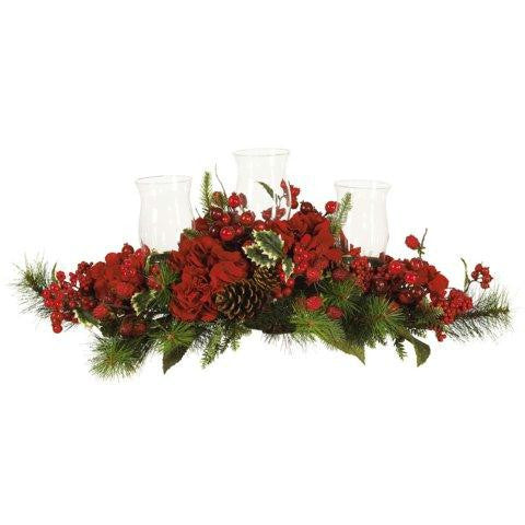 Hydrangea Holiday Candelabrum