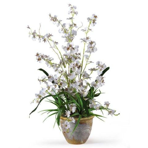 White  Dancing Lady Silk Orchid Arrangement