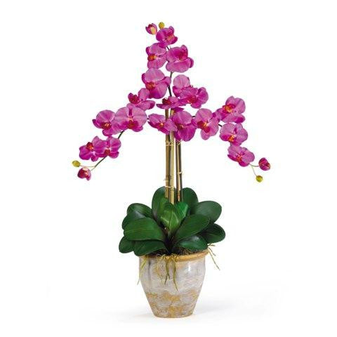 Orchid Triple Stem Phalaenopsis Silk Orchid Arrangement