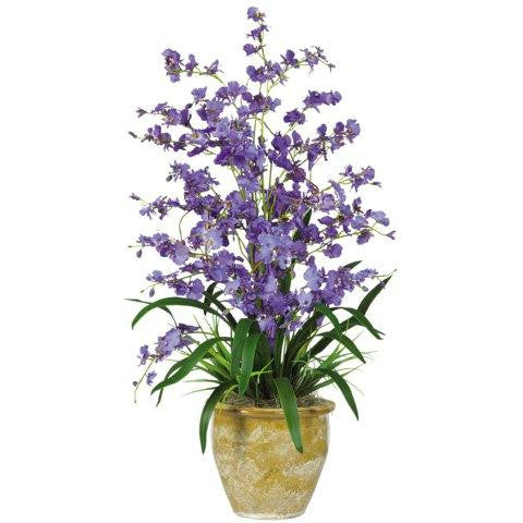 Purple Triple Dancing Lady Silk Flower Arrangement